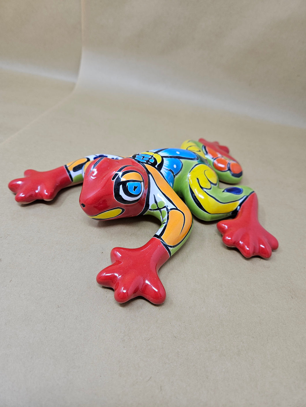 Talavera Frog ~ Red-Orange