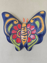 Load image into Gallery viewer, Talavera Butterfly - Dark Blue
