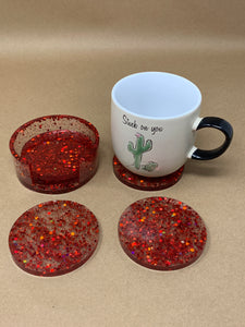 Queen of Hearts Coaster Set