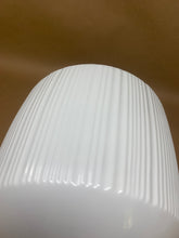 Load image into Gallery viewer, White Ridged Ceramic Pot
