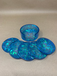 Beautiful Blue Coaster Set