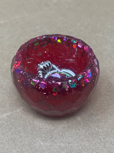 Ruby Red Ring Dish