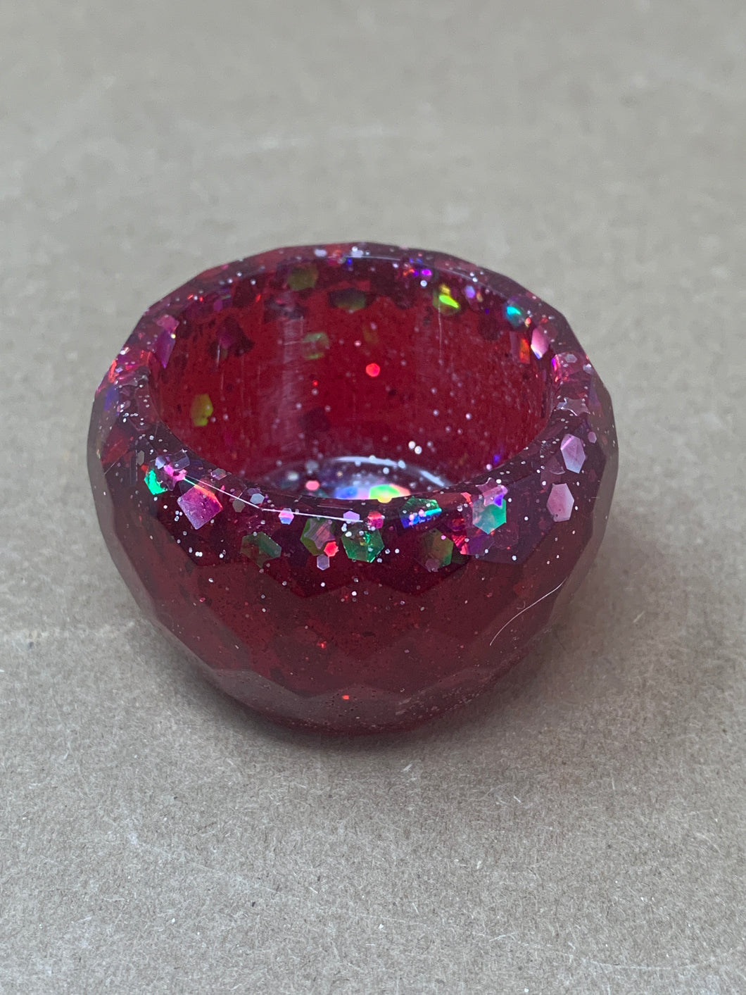 Ruby Red Ring Dish