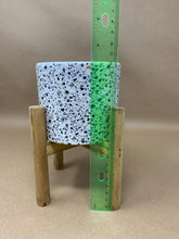 Load image into Gallery viewer, Speckled Ceramic Pot with Wooden Stand - Small
