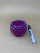 Load image into Gallery viewer, Pinkish-Purple Pot with Purple and Blue Glitter
