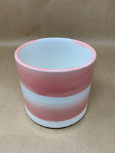 Load image into Gallery viewer, Rose &amp; White Swirl Ceramic Pot
