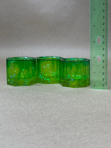 Green Gradient Tiny Pots - Set of 3