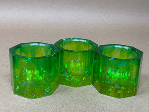 Green Gradient Tiny Pots - Set of 3