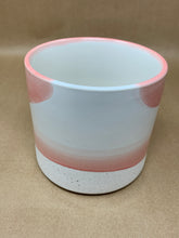 Load image into Gallery viewer, Rose &amp; White Swirl Ceramic Pot
