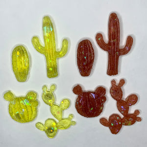 Textured Cacti Magnet Set