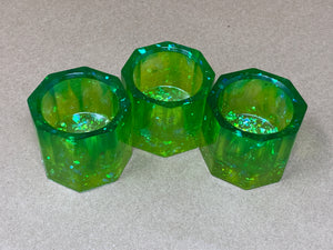 Green Gradient Tiny Pots - Set of 3