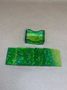 Green Gradient Coaster Set