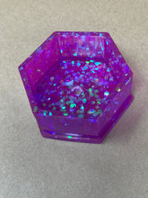 Load image into Gallery viewer, Pretty Purple Hexagonal Tiny Pot
