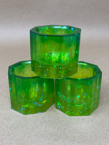 Green Gradient Tiny Pots - Set of 3